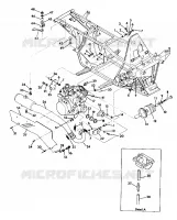 MOTOR/HALTER SCHALLDÄMPFER 350 4X4
