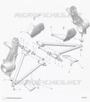SUSPENSION, A-ARM AND STREBE MOUNTING