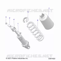 SUSPENSION, FRONT SHOCK TRACK (7045714)