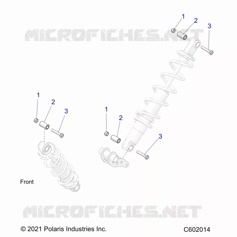 SUSPENSION, SHOCK MOUNTING, REAR SUSP.