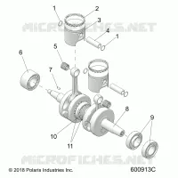 ENGINE, PISTON AND KURBELWELLE