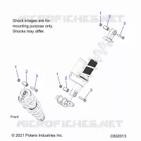 SUSPENSION, SHOCK MOUNTING, REAR SUSP.