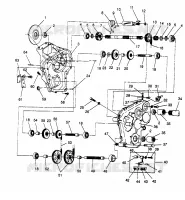 GETRIEBEGEHÄUSE ASSEMBLY WIDETRAK LX 0962064 and EUROPEAN WIDETRAK LX E962064 (4931643164B007)