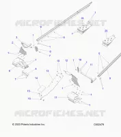 CHASSIS, CLUTCH GUARD, FOOTRESTS, TUNNEL GRIPS