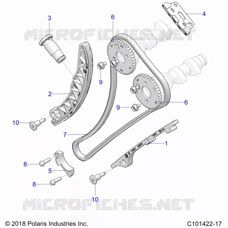 CAM CHAIN AND SPROCKET