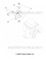 MOTOR, VERGASER BRACKET