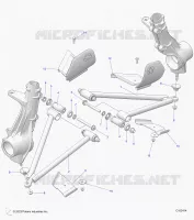 SUSPENSION, A-ARM AND STREBE MOUNTING
