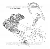 MOTOR, MOUNTING, LH