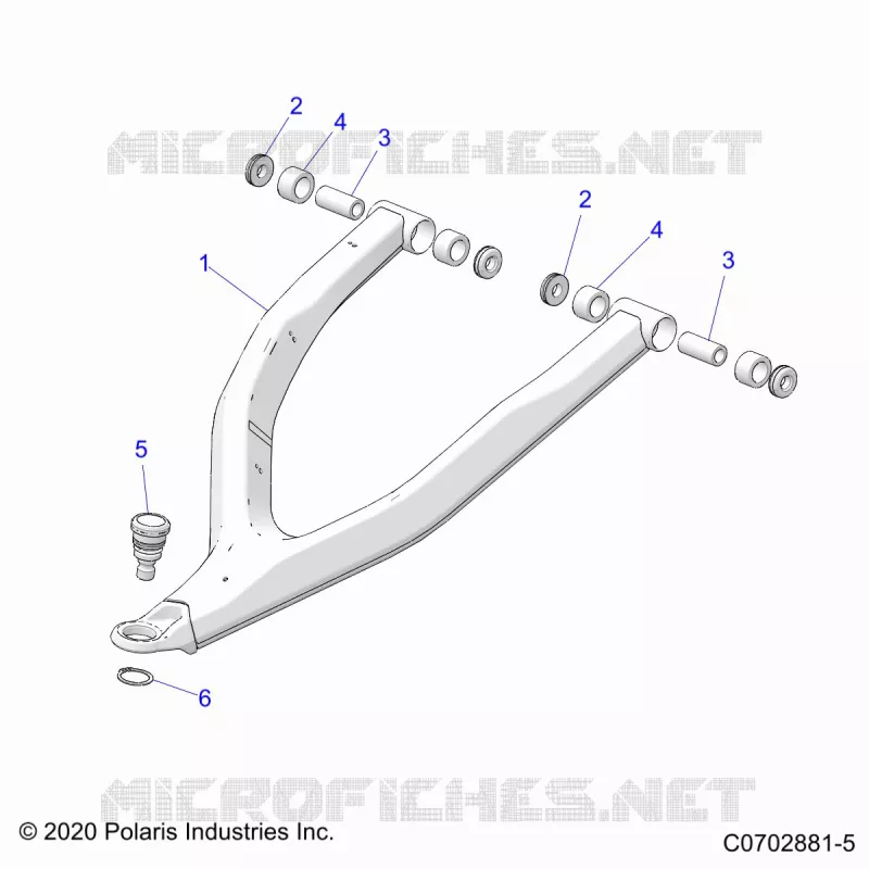 FRONT SUSPENSION CONTROL ARMS UPPER