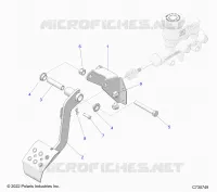 BRAKES, PEDAL AND MASTER CYLINDER