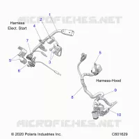 ELEKTRIC, WIRE HARNESS, HOOD, ELEC. START