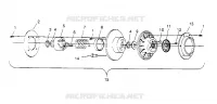 angetriebene Kupplungs ASSEMBLY XLT 0950756, XLT SKS 0950556,  XLT SKS EURO E950556 (4928842884C004)