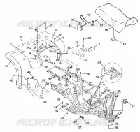 HINTER CAB   SITZ  XPLORER 500 W97CD50A (4941354135A005)