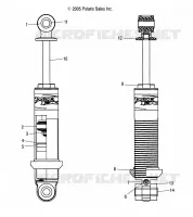FRONT SCHOCK TRACK (RYDE FX/7043178)