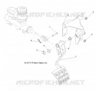 BRAKES, PEDAL AND MASTER CYLINDER MOUNTING