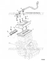 DROSSELKLAPPENGEHÃ„USE AND VALVE COVER