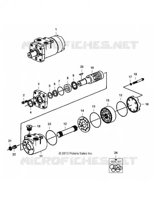 Schneeräumer CHUTE ROTATOR MOTOR