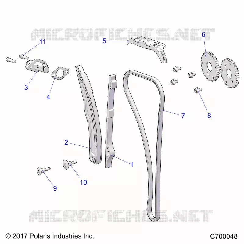 CAM CHAIN AND TENSIONER