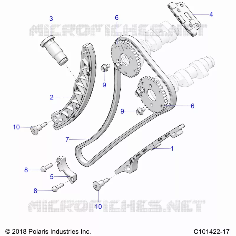 CAM CHAIN AND SPROCKET