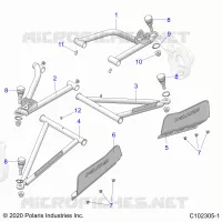SUSPENSION, A-ARMS