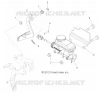 BREMSES, PEDAL AND MASTER CYLINDER