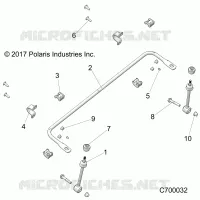 SUSPENSION, FRONT STABILISATORSTANGE