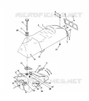 SITZ/GASBEHÄLTER ASSEMBLY 500 SP/500 SKS (4921262126003A)