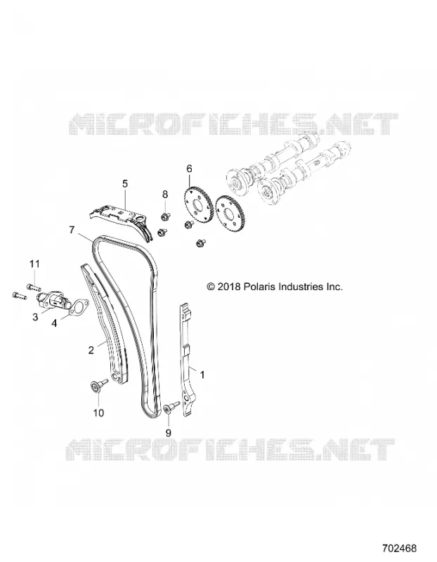 CAM CHAIN AND TENSIONER
