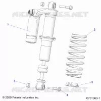 SUSPENSION, FRONT SHOCK