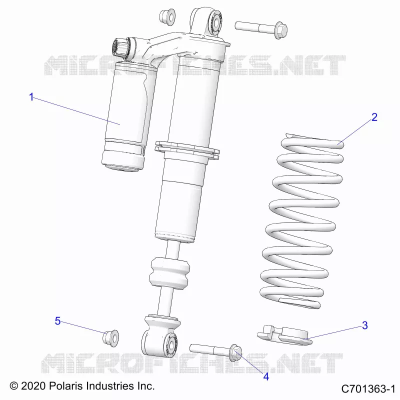 SUSPENSION, FRONT SHOCK