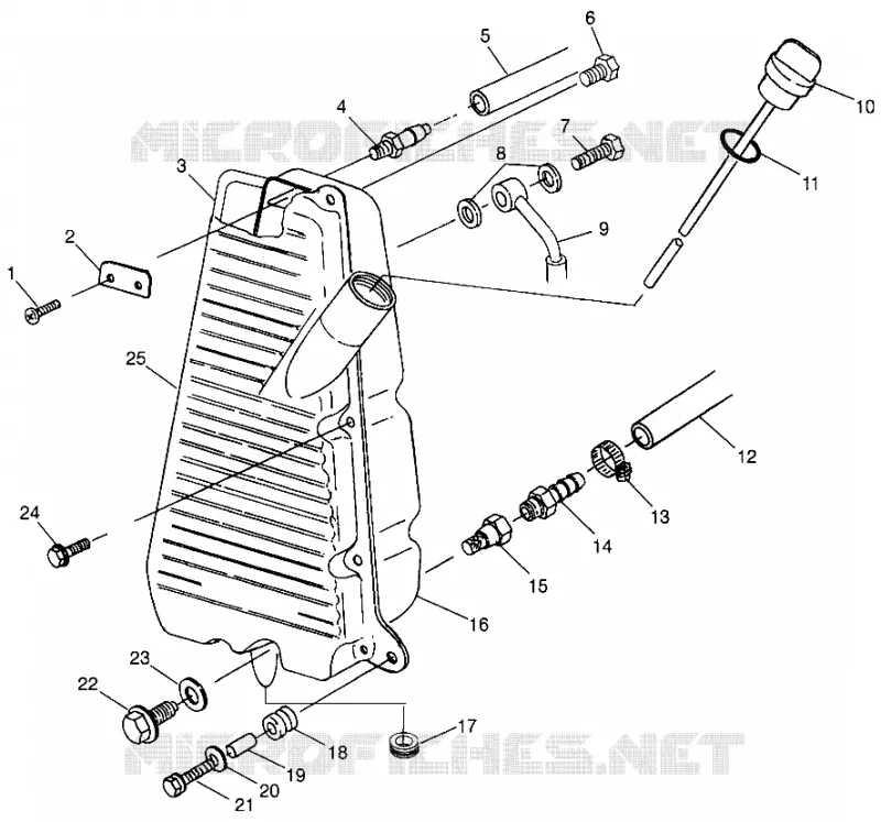 ÖLTANK  Scrambler 500 W97BC50A (4943074307A014)