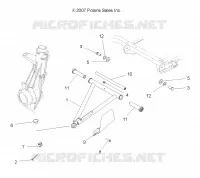 SUSPENSION, A-ARM and STREBE MOUNTING