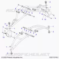 FRONT SUSPENSION A-ARM MOUNTING