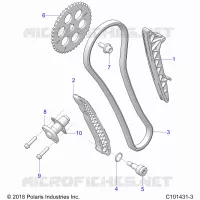 CAM CHAIN AND TENSIONER