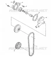 WASSERPUMPE 500 INDY 0982764(A)(B) and EUROPEAN 500 INDY E982764A (4942104210C010)