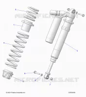 SUSPENSION, FRONT SHOCK MOUNTING, DELUXE