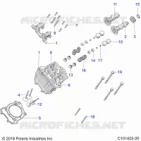 ENGINE, ZYLINDERKOPF, CAMS AND VALVES