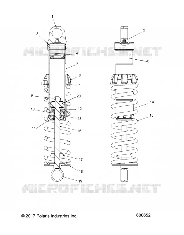 SUSPENSION, FRONT SHOCK