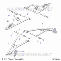 FRONT SUSPENSION CONTROL ARMS