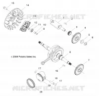 MOTOR, KURBELWELLE AND KOLBEN