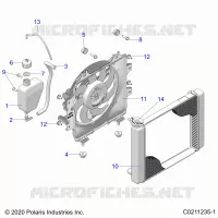 ENGINE, KÃŒHLSYSTEM, RADIATOR, FAN & OVERFLOW BOTTLE