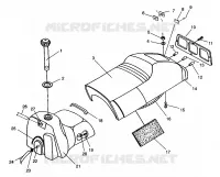 SITZ   GASBEHÄLTER 600 XCR 0961676 and EUROPEAN 600 XCR E961676 (4932123212A006)