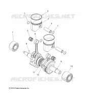 ENGINE, PISTON   KURBELWELLE