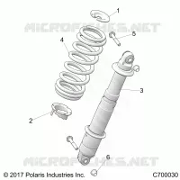 SUSPENSION, REAR SHOCK MOUNTING