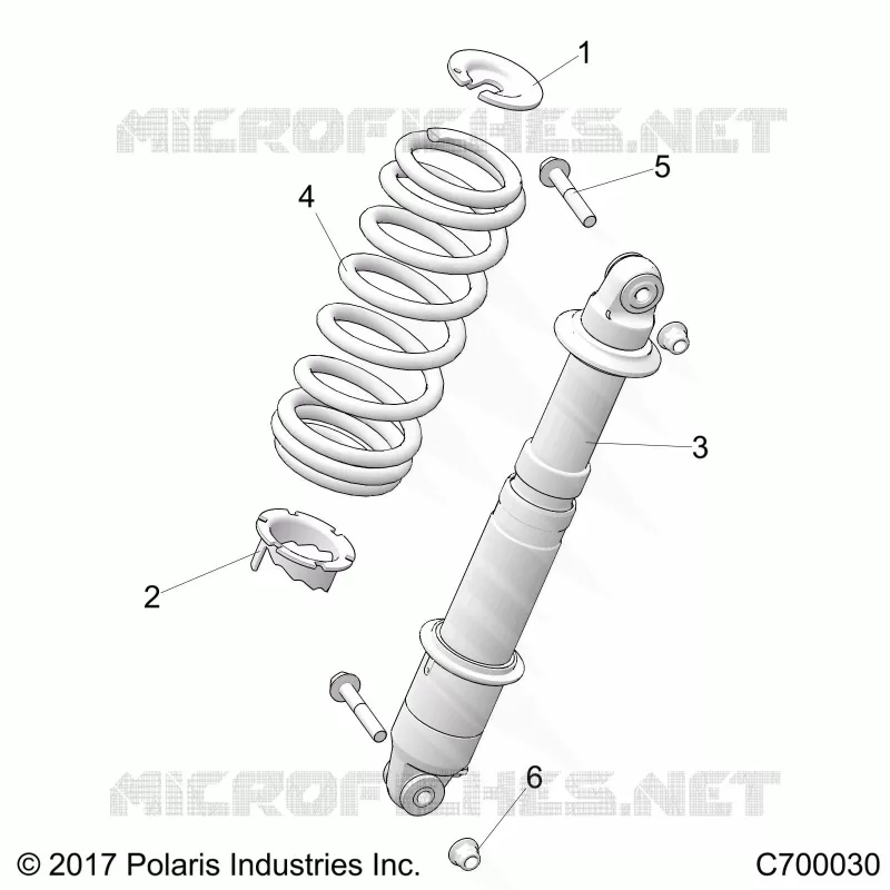 SUSPENSION, REAR SHOCK MOUNTING