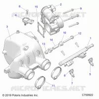 ENGINE, LUFTEINLASS MANIFOLD