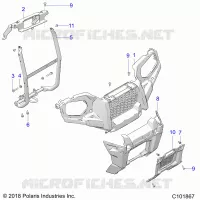 FRONTSTOSSSTANGE AND MOUNTING