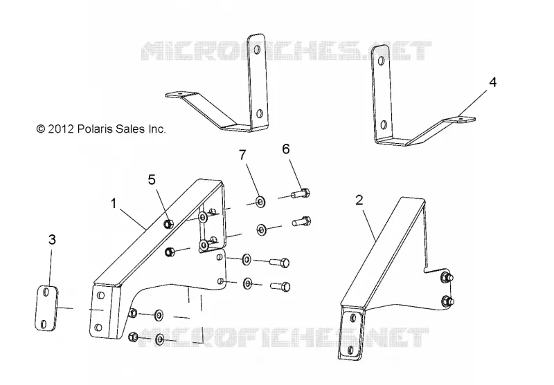 RAHMEN, OPTIONEN, BUMPER, BRACKET, REAR
