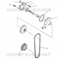 WASSERPUMPE WIDETRAK LX 0962064 and EUROPEAN WIDETRAK LX E962064 (4931643164C010)