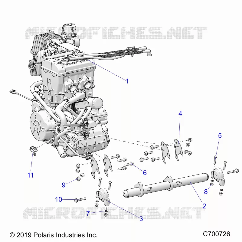 MOTOR, MOUNTING & LONG BLOCK